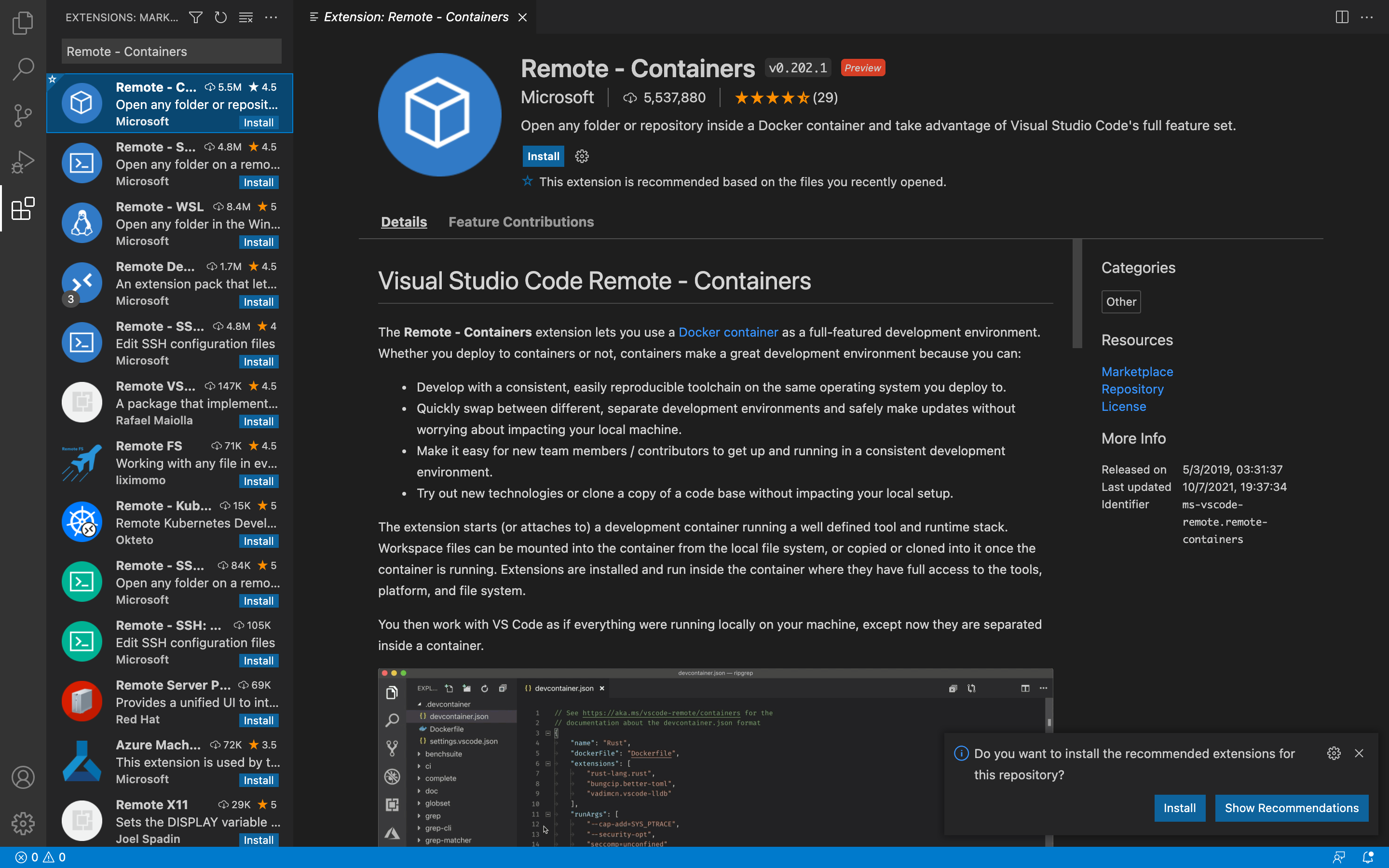 Remote - Containers
