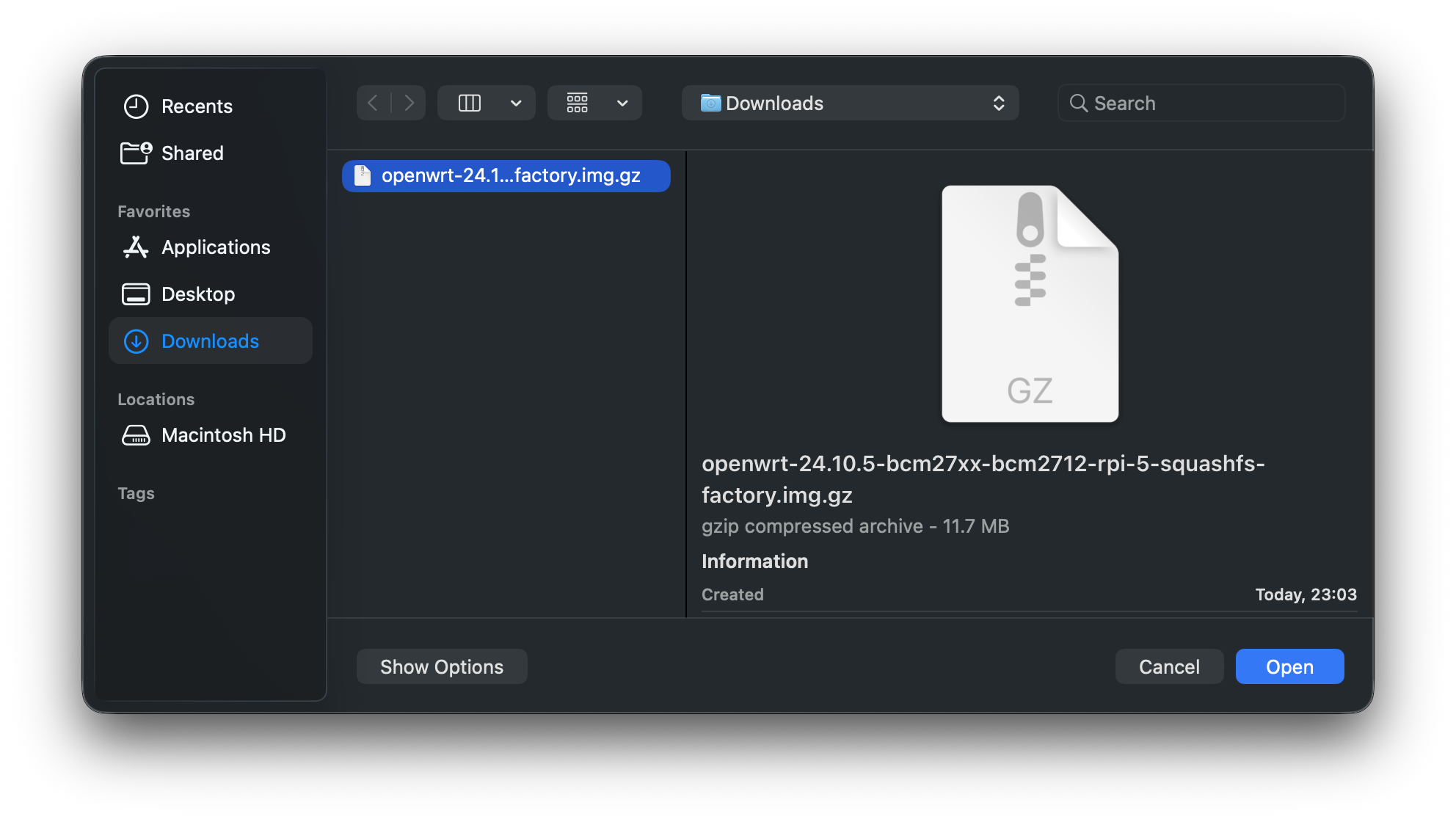 Raspberry Pi Imager v2.0.3