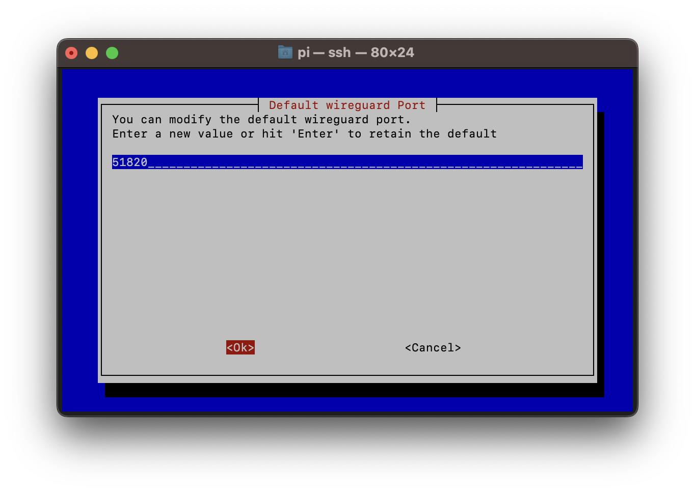 Default wireguard Port