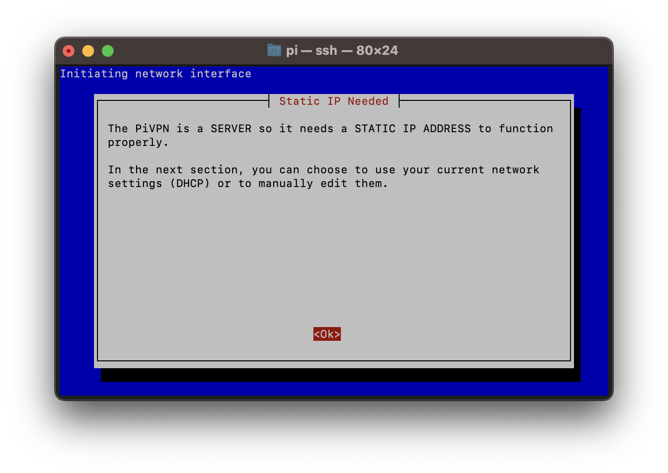 Static IP Needed