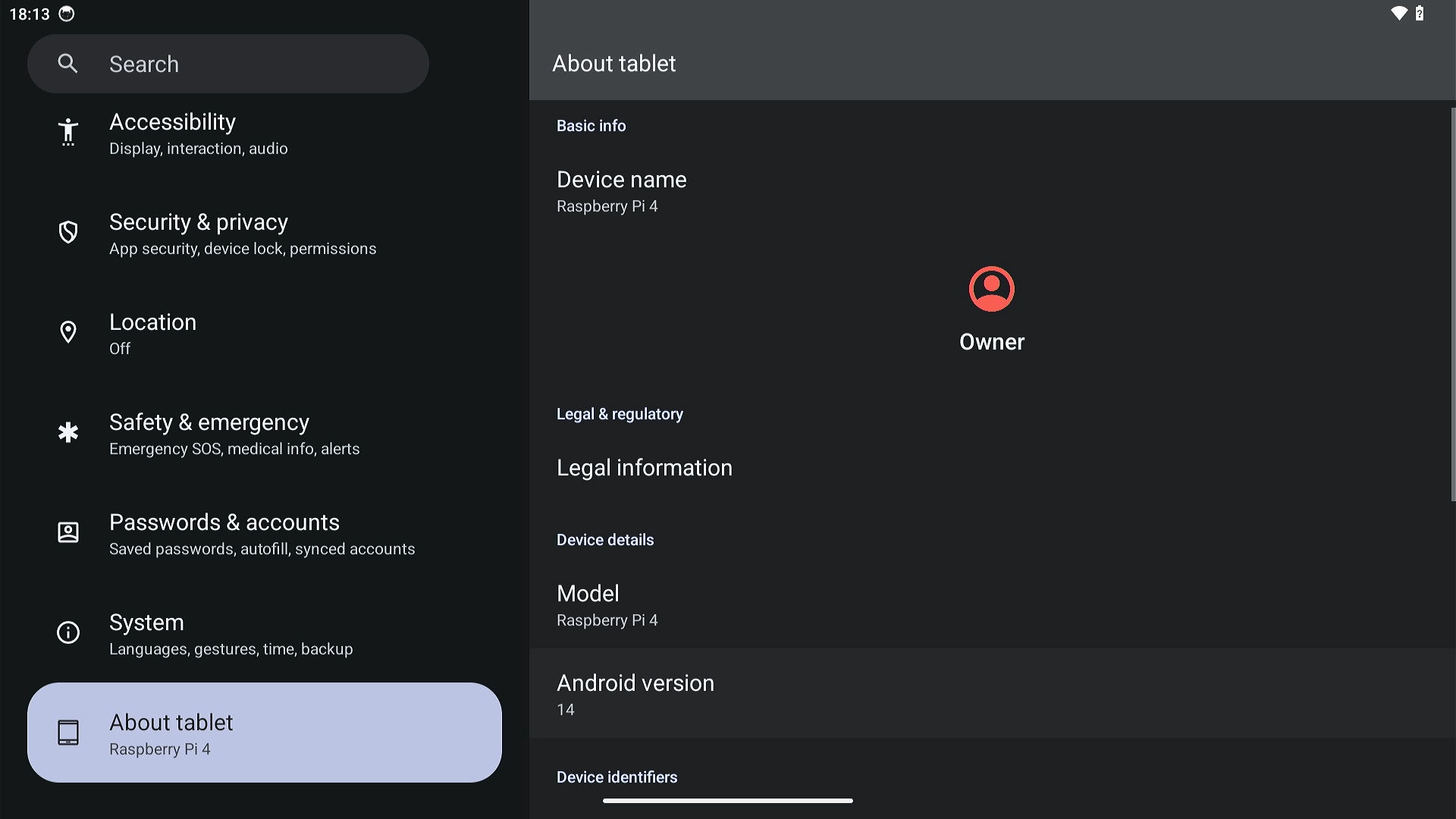 Android version
